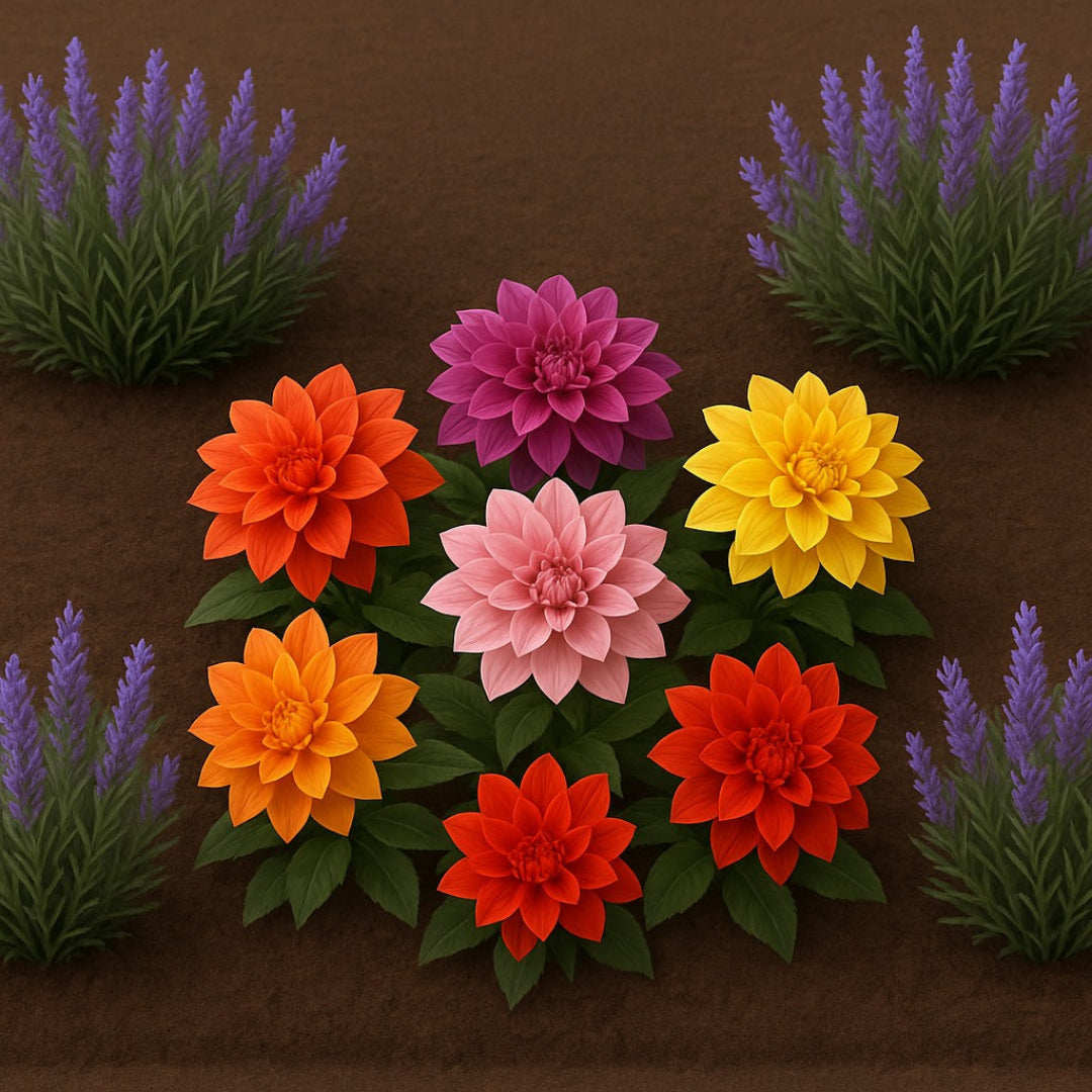 Pachet floral Lavandă & Dalii